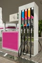 Fuel pump nozzles Royalty Free Stock Photo