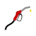 Fuel pump. Petrol gas station sign nozzle with drop. Royalty Free Stock Photo