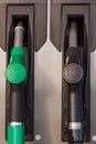 Fuel pumps or dispensers in Gas Royalty Free Stock Photo