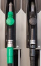 Fuel pumps or dispensers in Gas Royalty Free Stock Photo