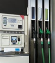 Fuel pumps in a gas station Royalty Free Stock Photo