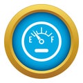 Fuel sensor icon blue vector isolated Royalty Free Stock Photo