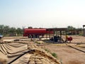 Fuel farm on a base in Iraq