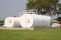 Fuel Storage Tanks Royalty Free Stock Photo