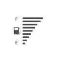 Fuel tank indicator Royalty Free Stock Photo