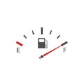 Fuel tank indicator Royalty Free Stock Photo
