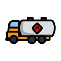 Fuel Tank Truck Icon Royalty Free Stock Photo