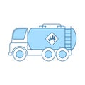 Fuel Tank Truck Icon Royalty Free Stock Photo