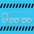 fuel tanker truck. Vector illustration decorative design Royalty Free Stock Photo