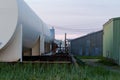 Fuel tanks at a Salmom processing plant