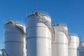 Fuel tanks at the tank farm.