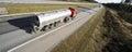 Fuel truck on the move