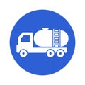 Fuel truck Vector Icon which can easily modify or edit Royalty Free Stock Photo