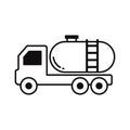 Fuel truck Vector Icon which can easily modify or edit Royalty Free Stock Photo