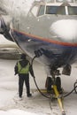 Fueling the aircraft Royalty Free Stock Photo