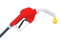 Fueling nozzle gasoline. Fuel pump, refueling gun. Vector illustration Royalty Free Stock Photo