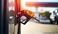 A Fueling Station with a Modern Gas Pump and Convenient Amenities Royalty Free Stock Photo