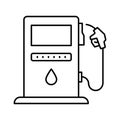 Fuels station Vector Icon which can easily modify or edit