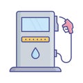 Fuels station Vector Icon which can easily modify or edit