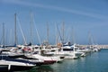 FUENGIROLA, ANDALUCIA/SPAIN - MAY 24 : Luxury Boats in Fuengirola Harbour Spain on May 24, 2016 Royalty Free Stock Photo