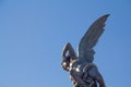 Fountain of the Fallen Angel statue in Retiro Park, Madrid, Spain Royalty Free Stock Photo