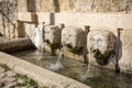 Fuente tres canos water fountain in Medranda town