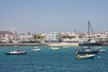 Corralejo Fuertaventura from the Harbor Royalty Free Stock Photo