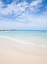 Fuerteventura, beautiful sandy beach Royalty Free Stock Photo