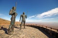 Fuerteventura - Bronze statues of two kings Ayose and Guise at t Royalty Free Stock Photo