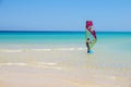 Fuerteventura , Canary island 08 June 2017 : A man is enjoying windsurfing. it is necessary to learn using a surf school