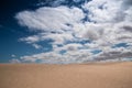 Fuerteventura sand dunes Royalty Free Stock Photo