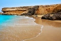 Fuerteventura La Pared beach at Canary Islands Royalty Free Stock Photo