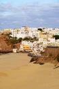 FUERTEVENTURA, SPAIN - FEBRUAR 20, 2019: View on the village Morro Jable on the Canary Island Fuerteventura