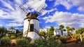 Fuerteventura - traditional windmill in Antigua village. Canary islands Royalty Free Stock Photo