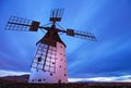 Fuerteventura, windmill Royalty Free Stock Photo