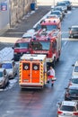 German emergency service vehicles