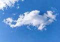 Fuffy clouds on bright blue sky background Royalty Free Stock Photo