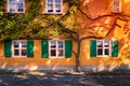 Fuggerei housing complex in Augsburg, Germany