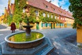 Fuggerei housing complex in Augsburg, Germany