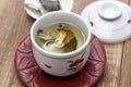 Fugu no hirezake, japanese blowfish fins hot sake drink