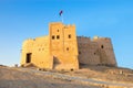 Fujairah, UAE - December, 2014: View to Old Fujairah Fort Al Bit Royalty Free Stock Photo