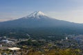Fujisan mountain from top view Kawagchiko