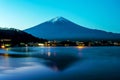 Fuji mountain and Kawaguchiko lake in Japan
