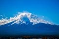 Fuji mountain and Kawaguchiko lake. Royalty Free Stock Photo