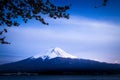 Fuji mountain and Kawaguchiko lake Royalty Free Stock Photo