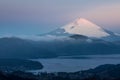 Fuji Mountain Lake Hakone Sunrise Royalty Free Stock Photo