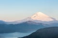 Fuji Mountain Lake Hakone Sunrise Royalty Free Stock Photo