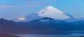 Fuji Mountain Lake Hakone Sunrise Royalty Free Stock Photo