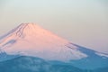 Fuji Mountain Lake Hakone Sunrise Royalty Free Stock Photo