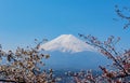 Fuji mountain landscape. Travel and sightseeing in Japan on holiday.  Relax and recreation for Sakura floweÃ Â¸Å¾ Royalty Free Stock Photo